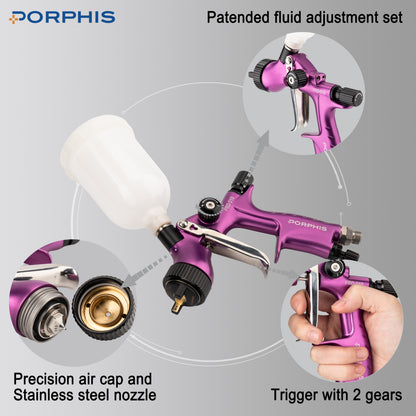 LVLP Spray Gun PRD-510 0.8/1.0 mm