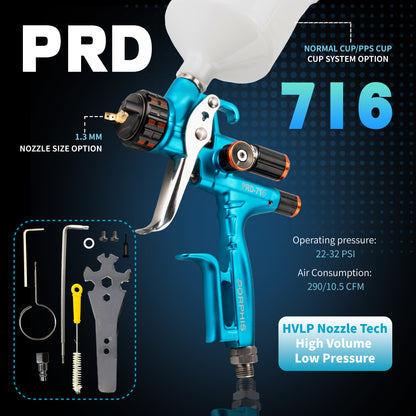 HVLP PRD-716 SPRAY GUN 1.3mm