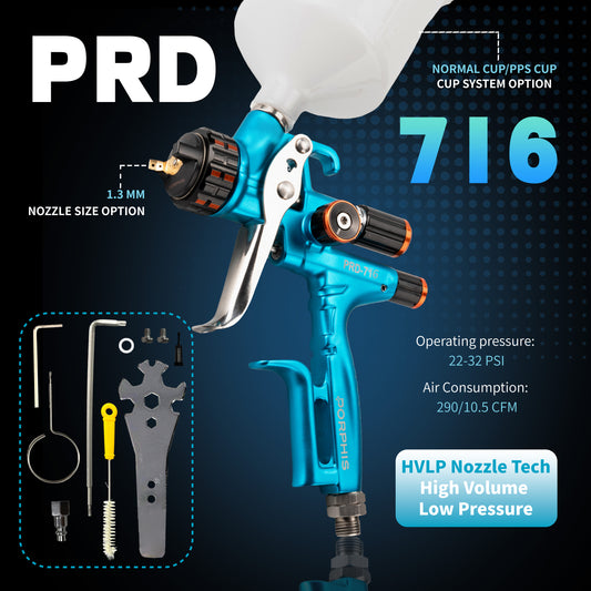 HVLP PRD-716 SPRAY GUN 1.3mm