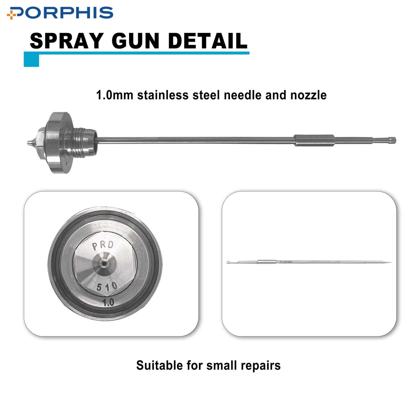 LVLP Spray Gun PRD-510 0.8/1.0 mm