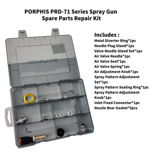 PORPHIS PRD-71 Series Spray Gun Spare Parts Repair Kit